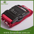 Custom Adjustable Travel Promotional Colorful Good Quality Combination Lock Luggage Belt